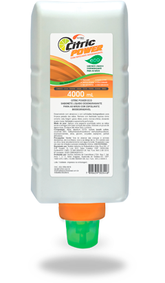Sabonete líquido desengraxante esfoliante Power Eco refil 4 L Nutriex